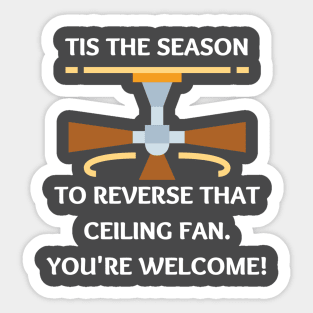 Funny Tis The Fall Season Sticker